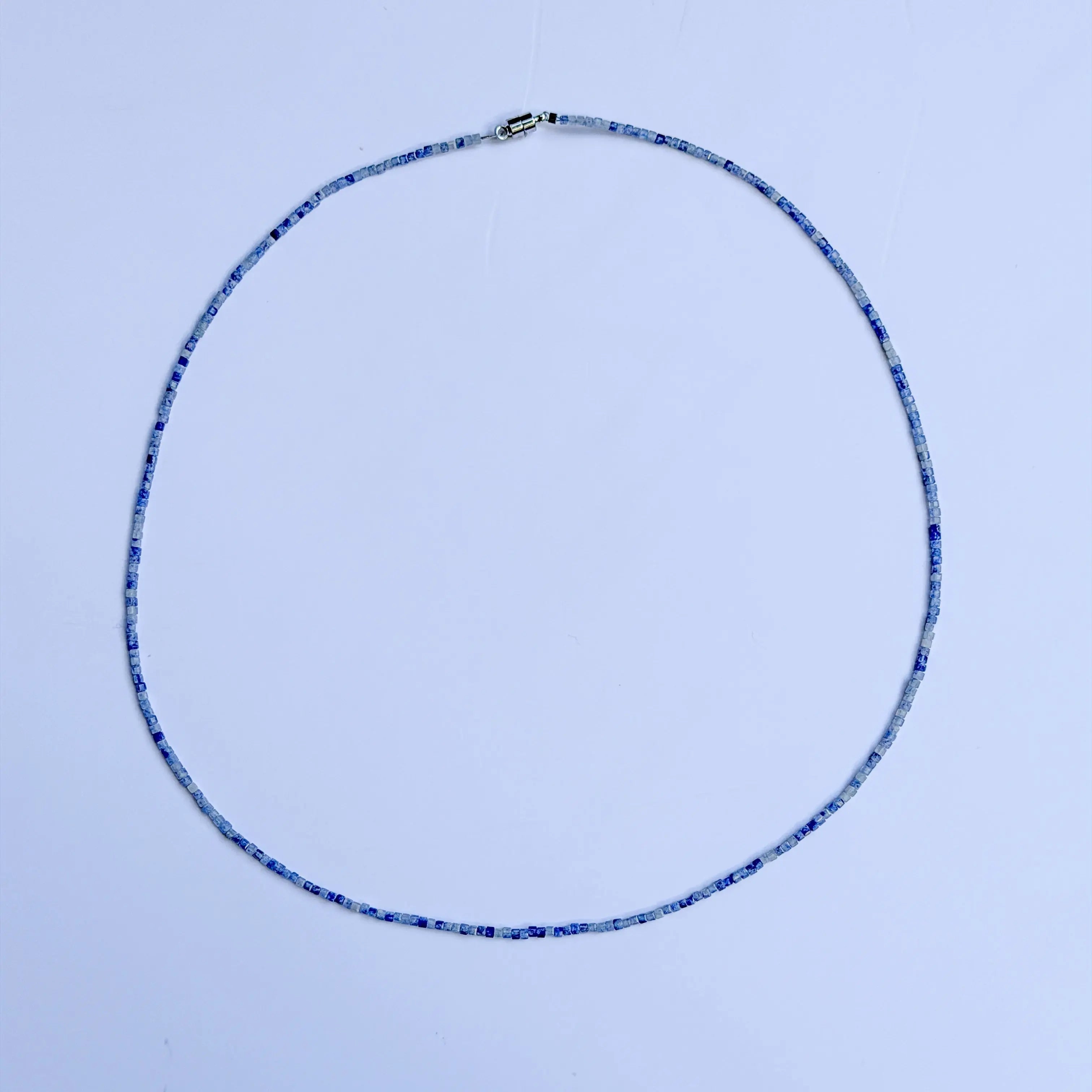 Indigo Calm - Sodalite Japanese Minimalist Necklace view 2